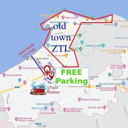 Ferienwohnung Maria'S - Free Parking Area, No Ztl Cefalù Exterior foto